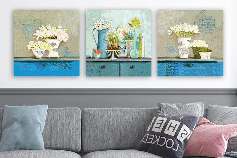 Canvastavla VP Italy 3-pack Flerfärgad, 30x30 cm