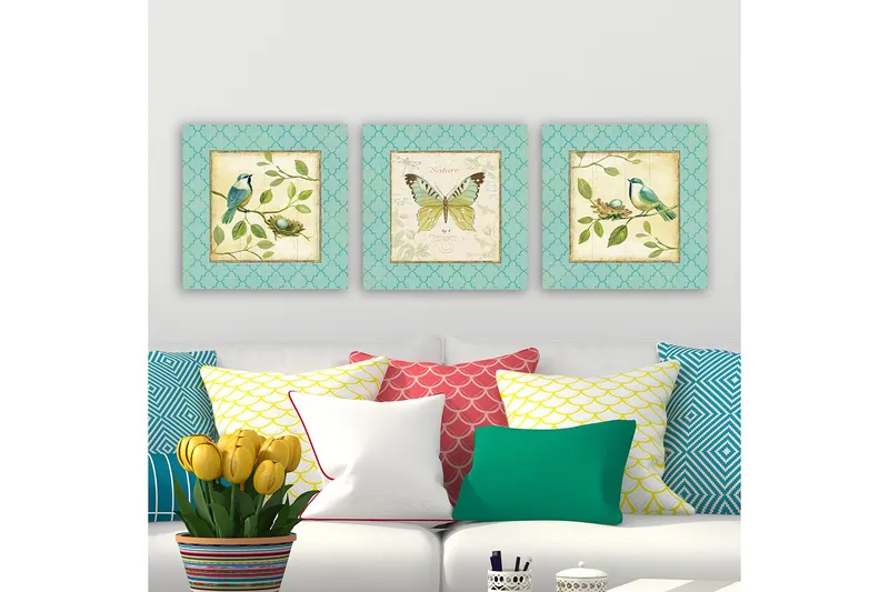 Canvastavla VP Italy 3-pack Flerfärgad - 30x30 cm - Inredning & dekor - Tavlor & konst - Canvastavla