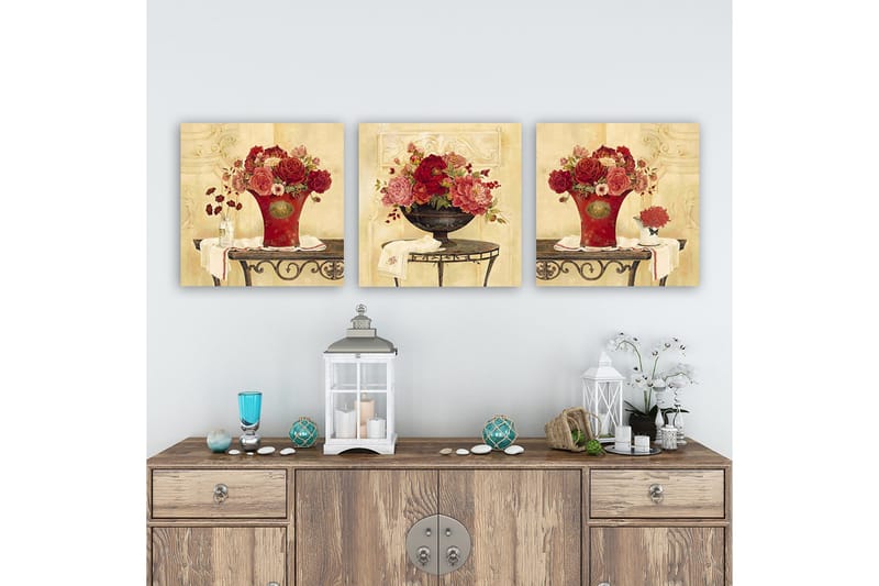 Canvastavla VP Italy 3-pack Flerfärgad - 30x30 cm - Inredning & dekor - Tavlor & konst - Canvastavla