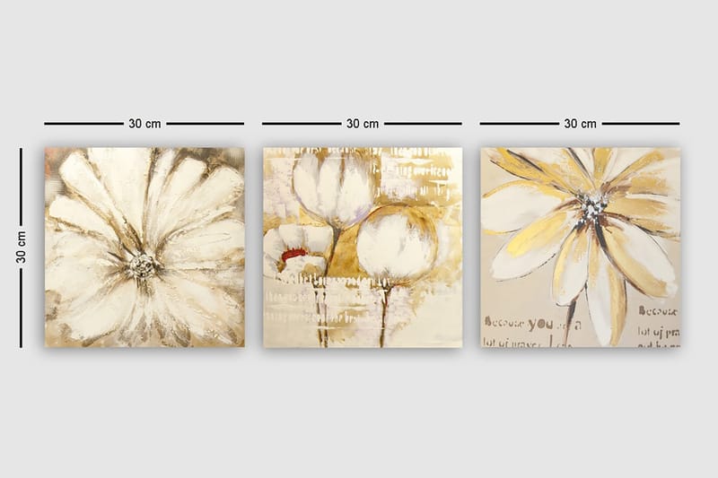 Canvastavla VP Italy 3-pack Flerfärgad - 30x30 cm - Inredning & dekor - Tavlor & konst - Canvastavla