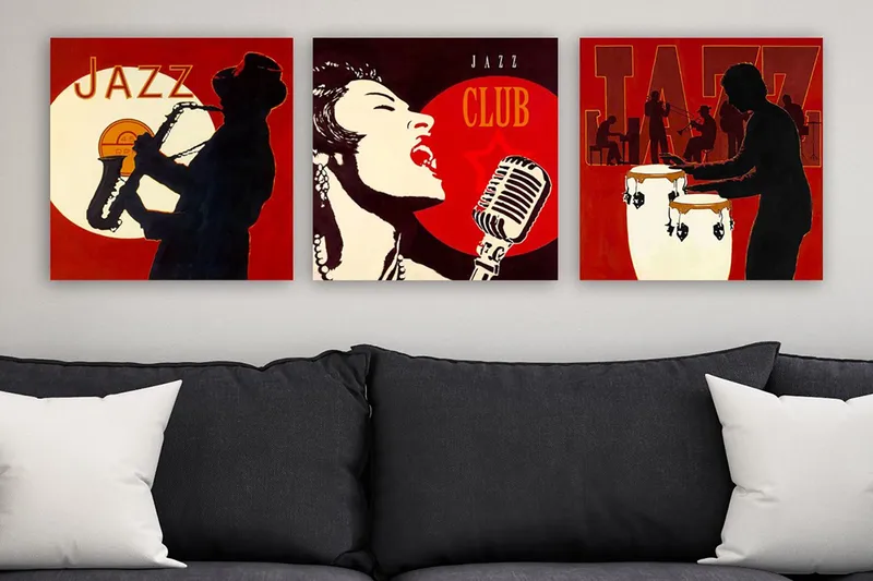 Canvastavla VP Italy 3-pack Flerfärgad, 30x30 cm