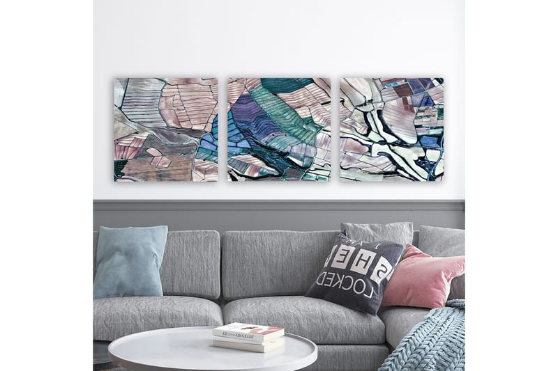 Canvastavla VP Spain 3-pack Flerfärgad - 30x30 cm - Inredning & dekor - Tavlor & konst - Canvastavla