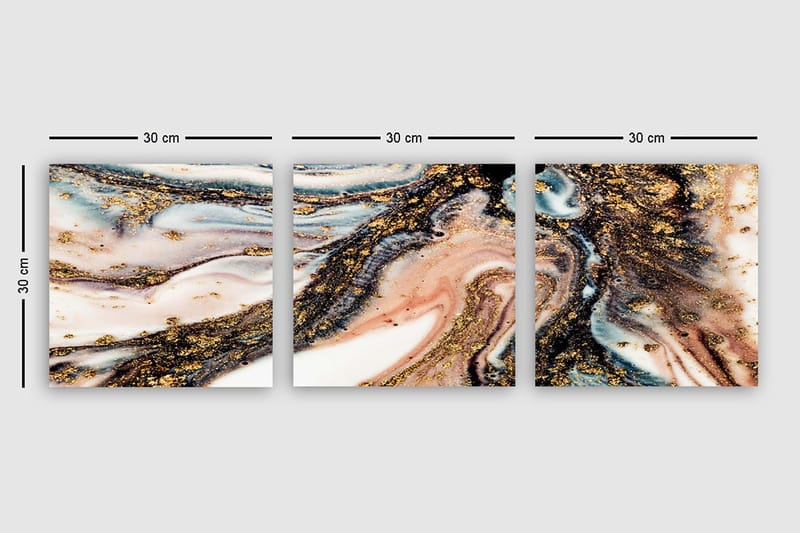 Canvastavla VP Spain 3-pack Flerfärgad - 30x30 cm - Inredning & dekor - Tavlor & konst - Canvastavla