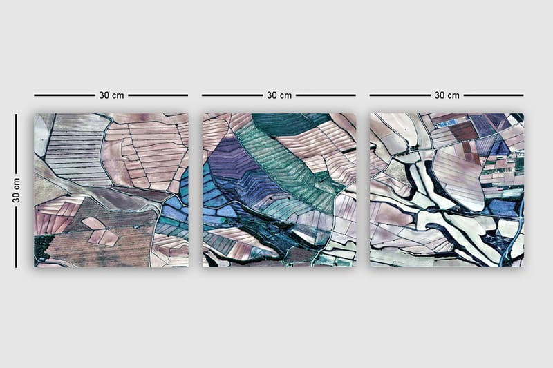 CANVASTAVLA VP Spain 3-pack Flerfärgad 30x30 cm - Inredning & dekor - Tavlor & konst - Canvastavla