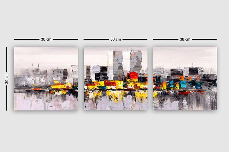 CANVASTAVLA VP Spain 3-pack Flerfärgad 30x30 cm - Inredning & dekor - Tavlor & konst - Canvastavla