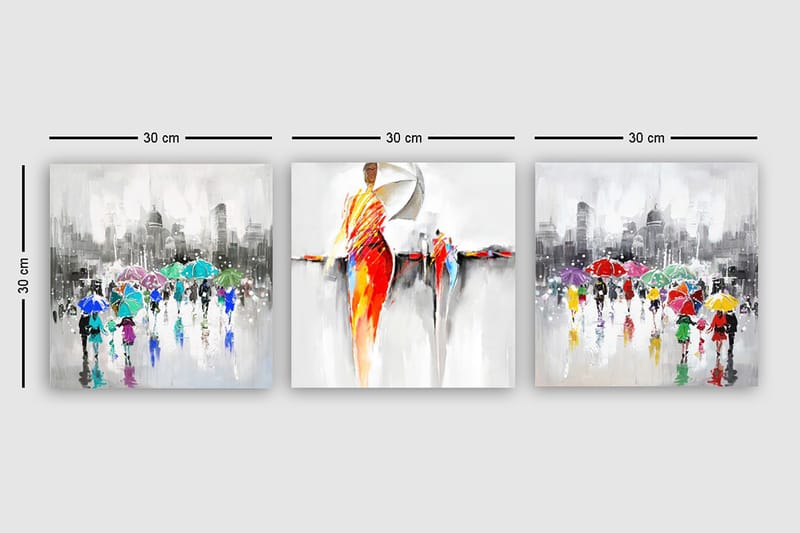 CANVASTAVLA VP Spain 3-pack Flerfärgad 30x30 cm - Inredning & dekor - Tavlor & konst - Canvastavla