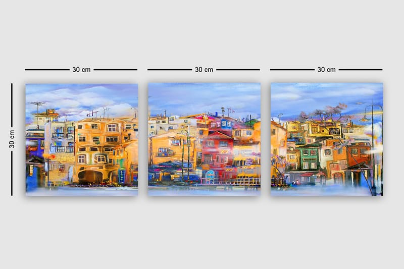 CANVASTAVLA VP Spain 3-pack Flerfärgad 30x30 cm - Inredning & dekor - Tavlor & konst - Canvastavla