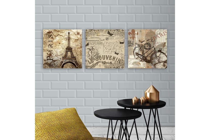 Canvastavla VP Spain 3-pack Flerfärgad - 30x30 cm - Inredning & dekor - Tavlor & konst - Canvastavla