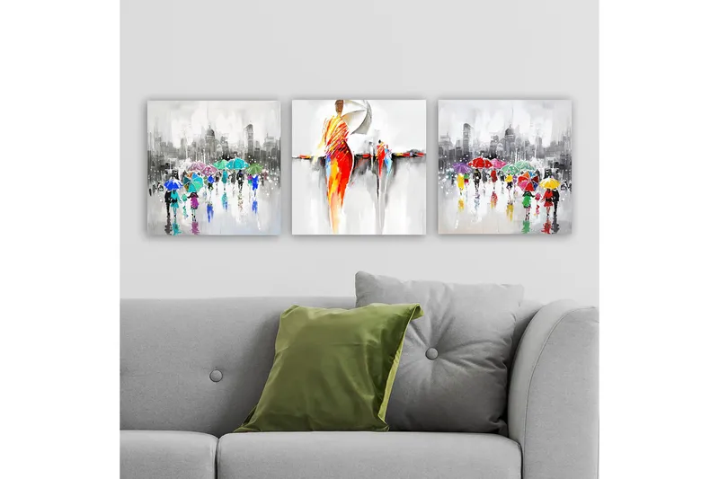 Canvastavla VP Spain 3-pack Flerfärgad - 30x30 cm - Inredning & dekor - Tavlor & konst - Canvastavla