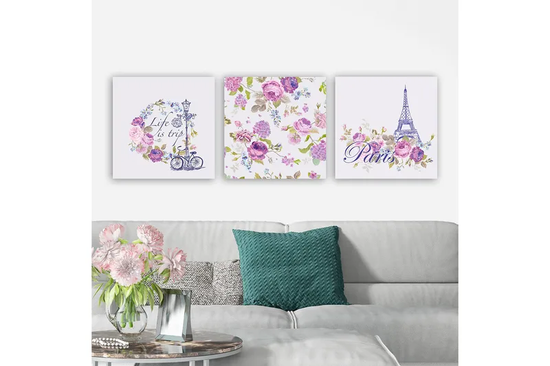 Canvastavla VP Spain 3-pack Flerfärgad - 30x30 cm - Inredning & dekor - Tavlor & konst - Canvastavla