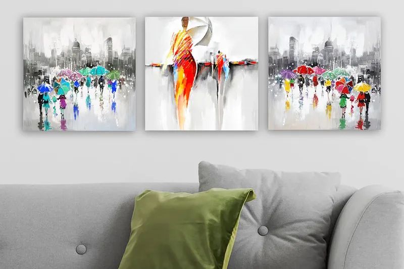 Canvastavla VP Spain 3-pack Flerfärgad, 30x30 cm