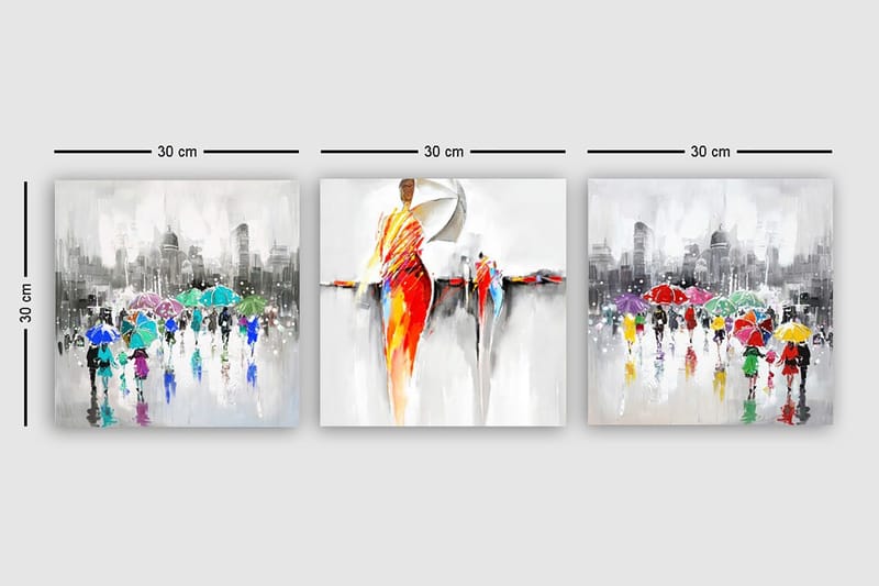 Canvastavla VP Spain 3-pack Flerfärgad - 30x30 cm - Inredning & dekor - Tavlor & konst - Canvastavla