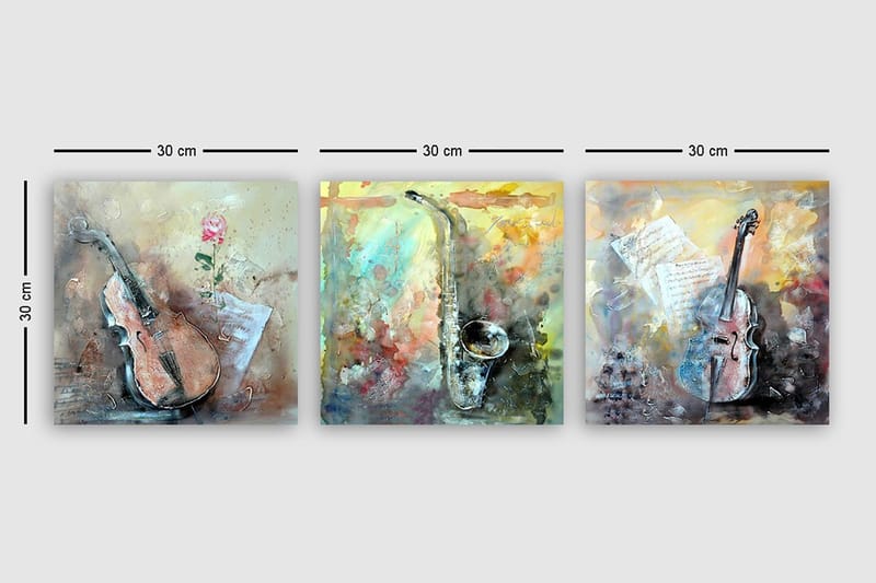 Canvastavla VP Spain 3-pack Flerfärgad - 30x30 cm - Inredning & dekor - Tavlor & konst - Canvastavla