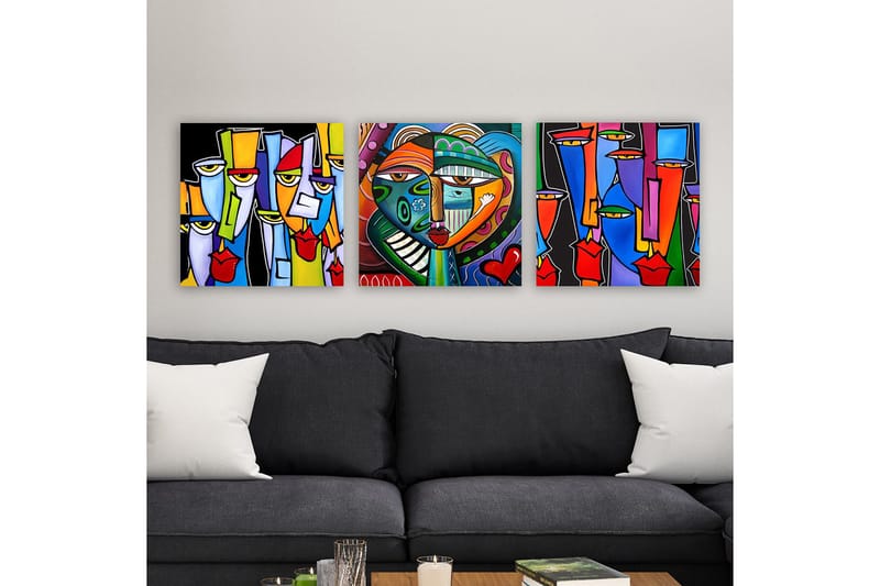 Canvastavla VP Spain 3-pack Flerfärgad - 30x30 cm - Inredning & dekor - Tavlor & konst - Canvastavla