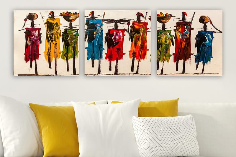 Canvastavla VP Spain 3-pack Flerfärgad - 30x30 cm - Inredning & dekor - Tavlor & konst - Canvastavla