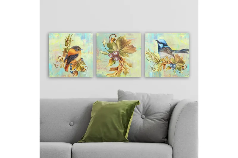 Canvastavla VP Spain 3-pack Flerfärgad - 30x30 cm - Inredning & dekor - Tavlor & konst - Canvastavla