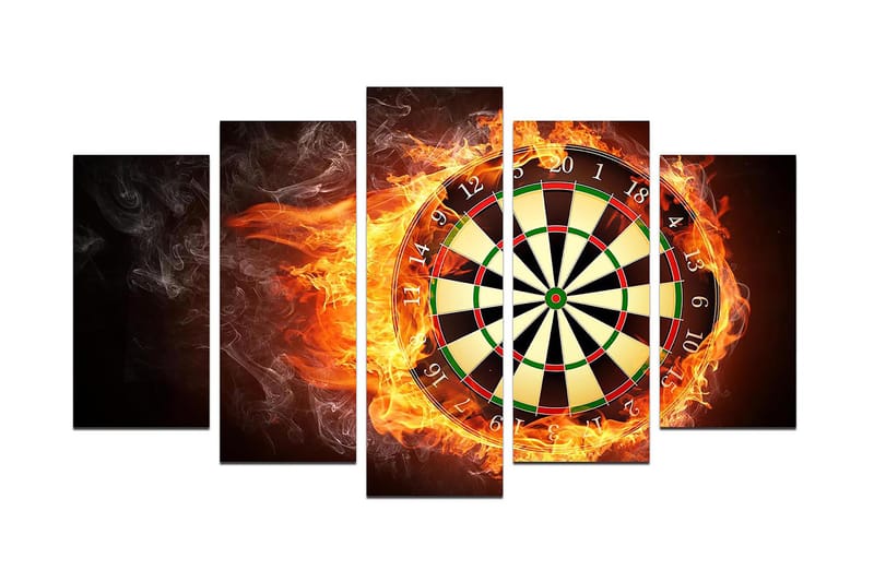 CANVASTAVLA Young 5-pack Flerfärgad 20x60 cm - Inredning & dekor - Tavlor & konst - Canvastavla