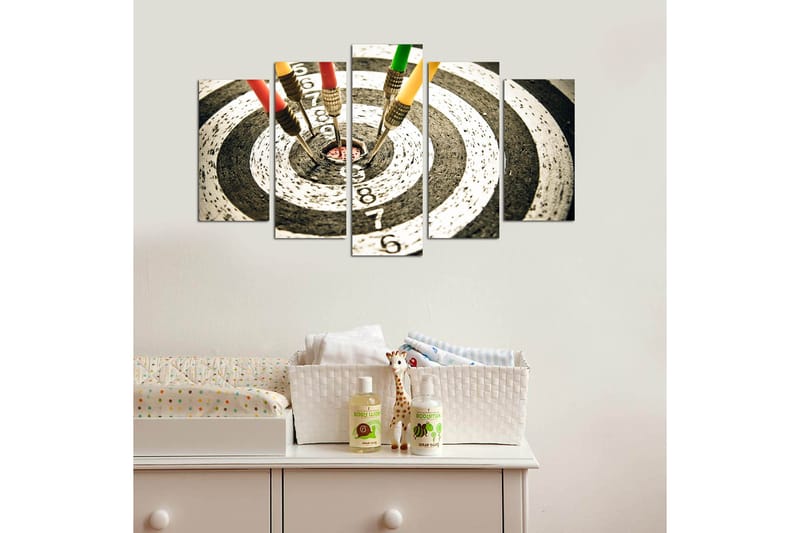 CANVASTAVLA Young 5-pack Flerfärgad 20x60 cm - Inredning & dekor - Tavlor & konst - Canvastavla