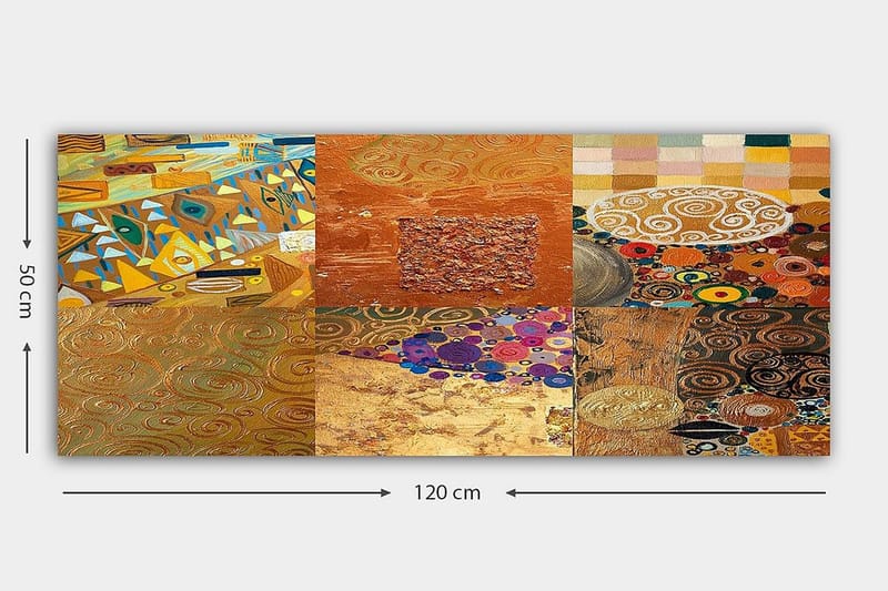 Canvastavla YTY Abstract & Fractals Flerfärgad - 120x50 cm - Inredning & dekor - Tavlor & konst - Canvastavla