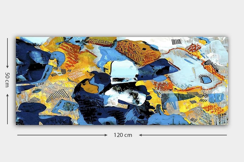 Canvastavla YTY Abstract & Fractals Flerfärgad - 120x50 cm - Inredning & dekor - Tavlor & konst - Canvastavla