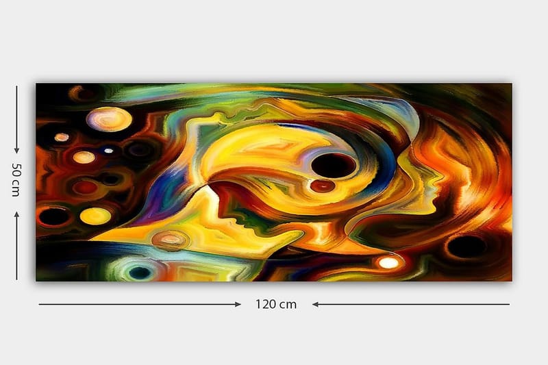 Canvastavla YTY Abstract & Fractals Flerfärgad - 120x50 cm - Inredning & dekor - Tavlor & konst - Canvastavla