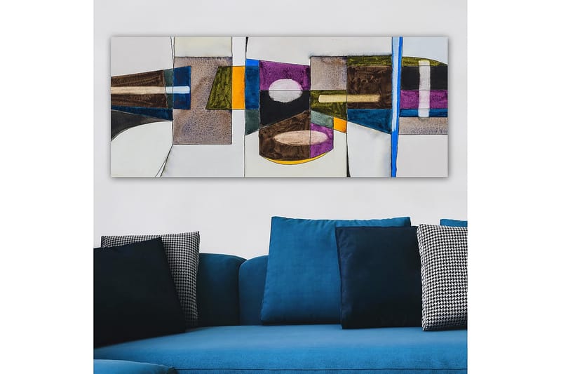 Canvastavla YTY Abstract & Fractals Flerfärgad - 120x50 cm - Inredning & dekor - Tavlor & konst - Canvastavla