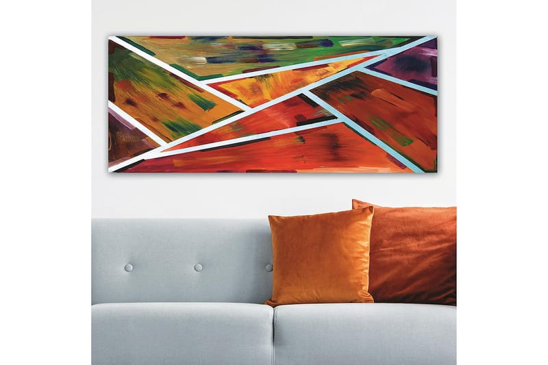 CANVASTAVLA YTY Abstract & Fractals Flerfärgad 120x50 cm - Inredning & dekor - Tavlor & konst - Canvastavla