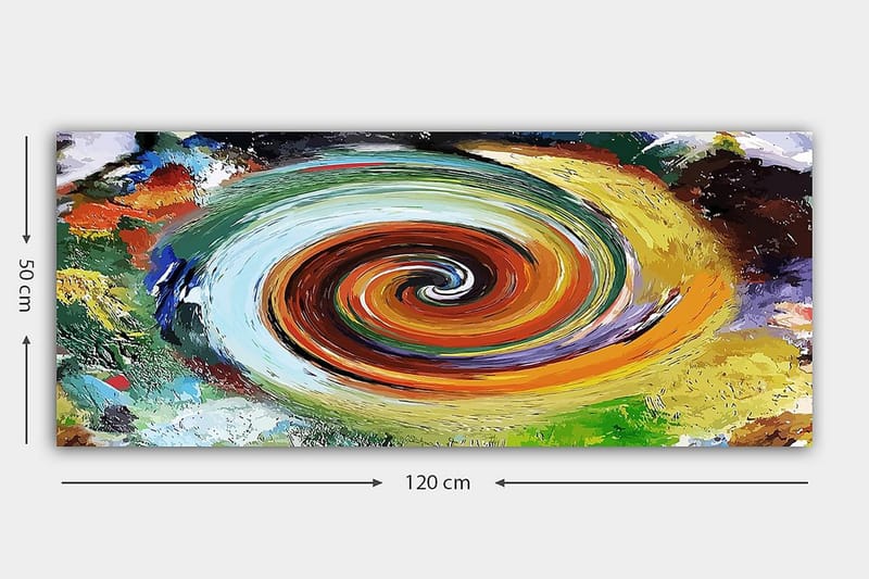 CANVASTAVLA YTY Abstract & Fractals Flerfärgad 120x50 cm - Inredning & dekor - Tavlor & konst - Canvastavla