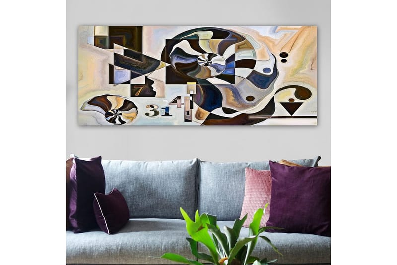 CANVASTAVLA YTY Abstract & Fractals Flerfärgad 120x50 cm - Inredning & dekor - Tavlor & konst - Canvastavla