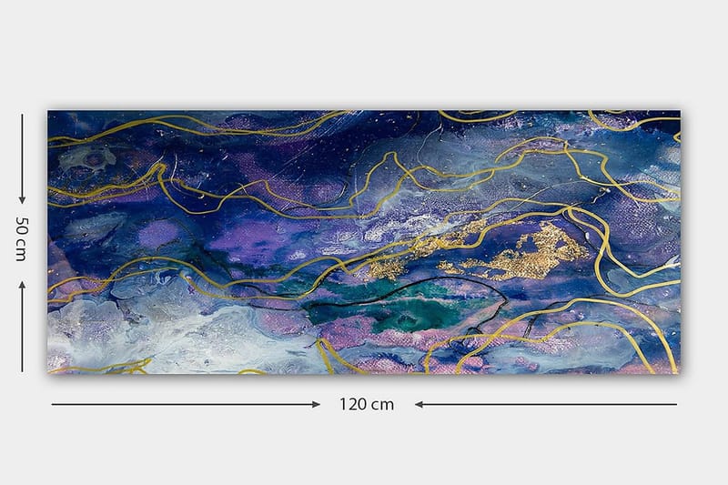 CANVASTAVLA YTY Abstract & Fractals Flerfärgad 120x50 cm - Inredning & dekor - Tavlor & konst - Canvastavla