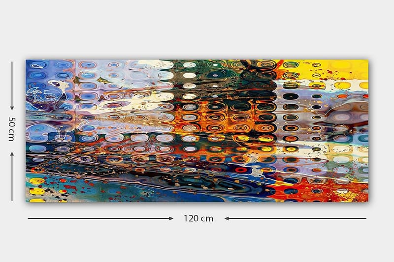 CANVASTAVLA YTY Abstract & Fractals Flerfärgad 120x50 cm - Inredning & dekor - Tavlor & konst - Canvastavla