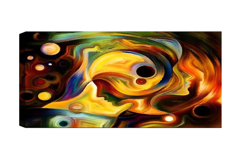 CANVASTAVLA YTY Abstract & Fractals Flerfärgad 120x50 cm