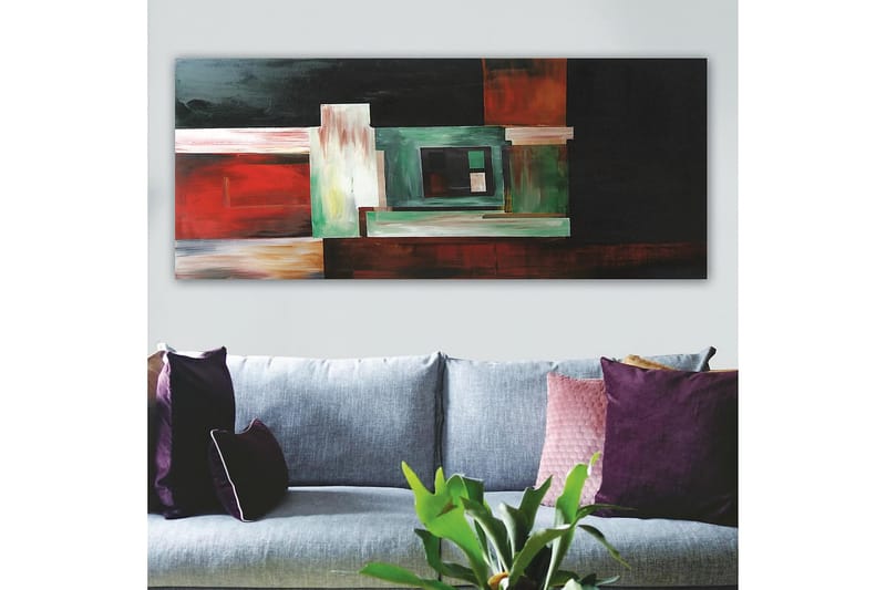 CANVASTAVLA YTY Abstract & Fractals Flerfärgad 120x50 cm - Inredning & dekor - Tavlor & konst - Canvastavla
