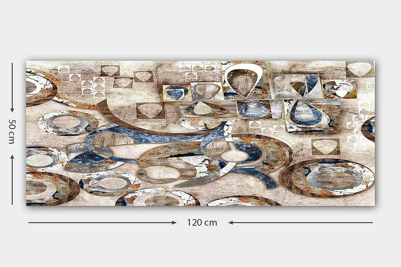 CANVASTAVLA YTY Abstract & Fractals Flerfärgad 120x50 cm - Inredning & dekor - Tavlor & konst - Canvastavla