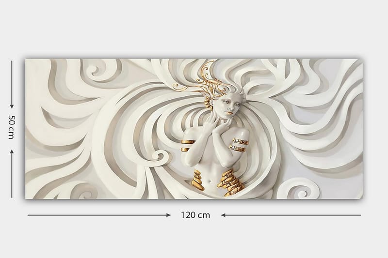 CANVASTAVLA YTY Abstract & Fractals Flerfärgad 120x50 cm - Inredning & dekor - Tavlor & konst - Canvastavla