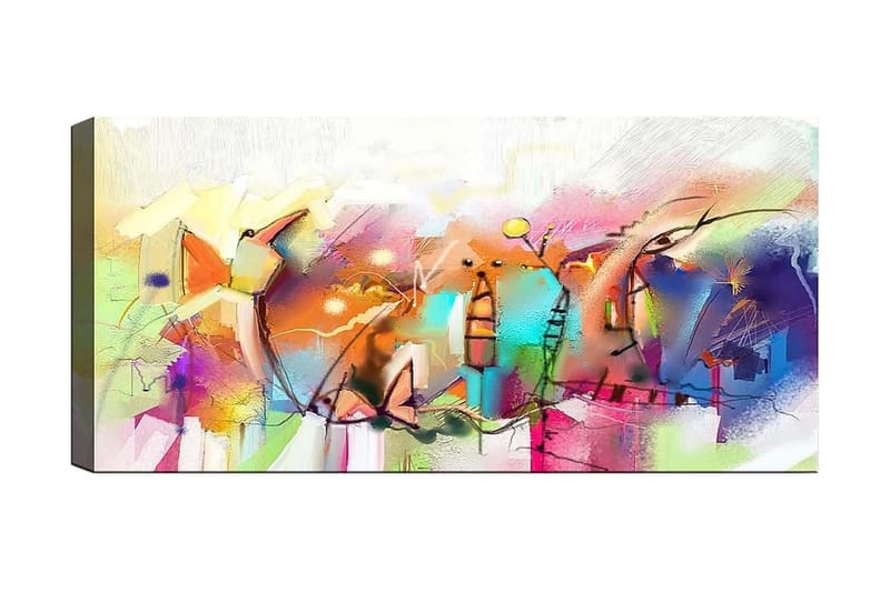 CANVASTAVLA YTY Abstract & Fractals Flerfärgad 120x50 cm - Inredning & dekor - Tavlor & konst - Canvastavla