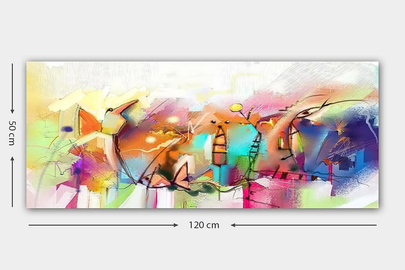 CANVASTAVLA YTY Abstract & Fractals Flerfärgad 120x50 cm - Inredning & dekor - Tavlor & konst - Canvastavla