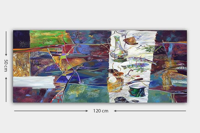 CANVASTAVLA YTY Abstract & Fractals Flerfärgad 120x50 cm - Inredning & dekor - Tavlor & konst - Canvastavla