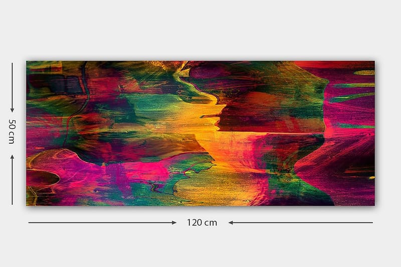 CANVASTAVLA YTY Abstract & Fractals Flerfärgad 120x50 cm - Inredning & dekor - Tavlor & konst - Canvastavla