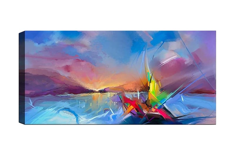 CANVASTAVLA YTY Abstract & Fractals Flerfärgad 120x50 cm - Inredning & dekor - Tavlor & konst - Canvastavla