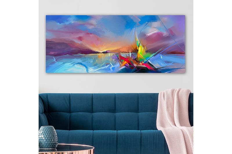 CANVASTAVLA YTY Abstract & Fractals Flerfärgad 120x50 cm - Inredning & dekor - Tavlor & konst - Canvastavla