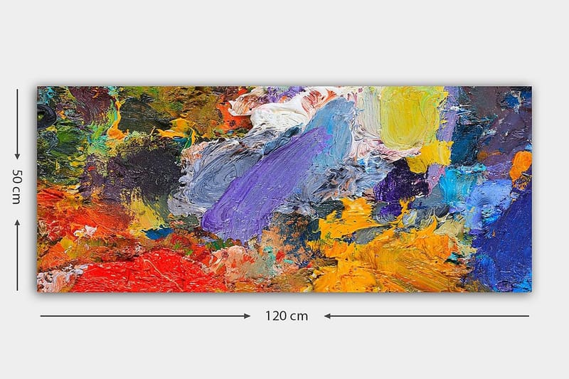 CANVASTAVLA YTY Abstract & Fractals Flerfärgad 120x50 cm - Inredning & dekor - Tavlor & konst - Canvastavla