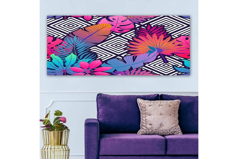 CANVASTAVLA YTY Abstract & Fractals Flerfärgad 120x50 cm - Inredning & dekor - Tavlor & konst - Canvastavla