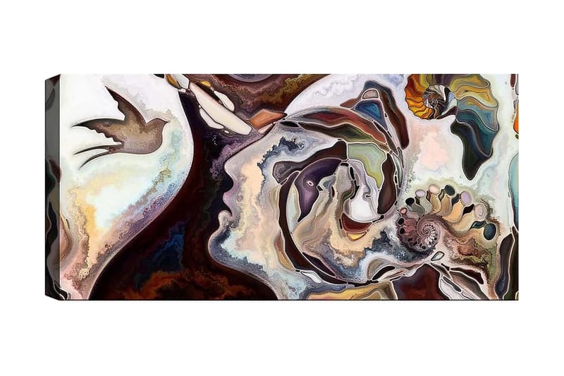 CANVASTAVLA YTY Abstract & Fractals Flerfärgad 120x50 cm