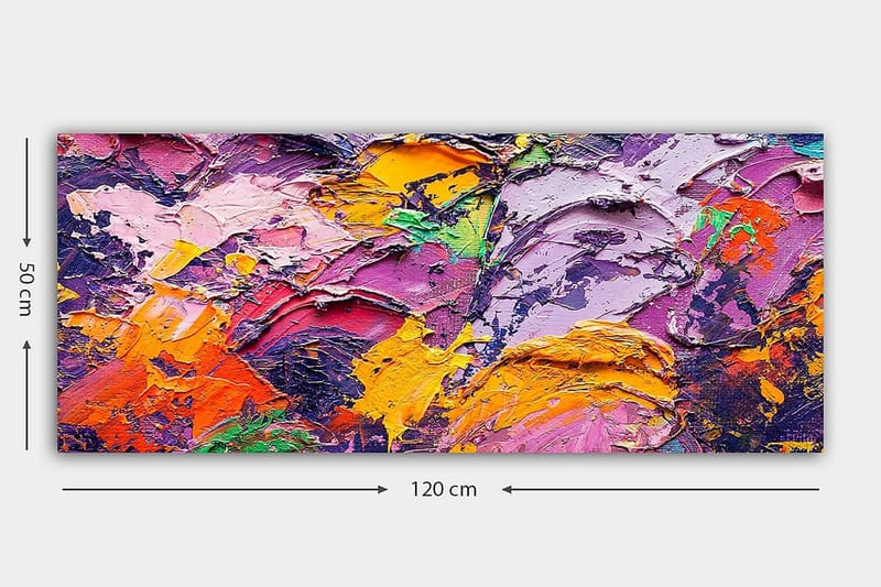 CANVASTAVLA YTY Abstract & Fractals Flerfärgad 120x50 cm - Inredning & dekor - Tavlor & konst - Canvastavla