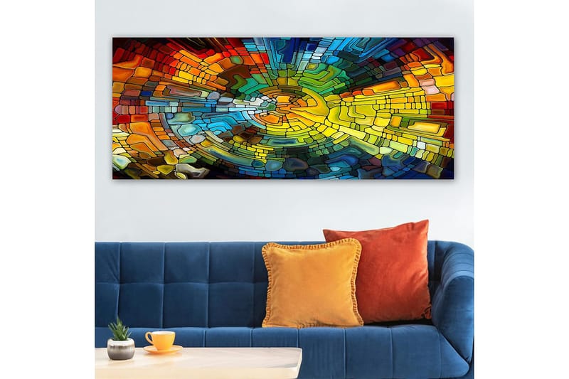CANVASTAVLA YTY Abstract & Fractals Flerfärgad 120x50 cm - Inredning & dekor - Tavlor & konst - Canvastavla