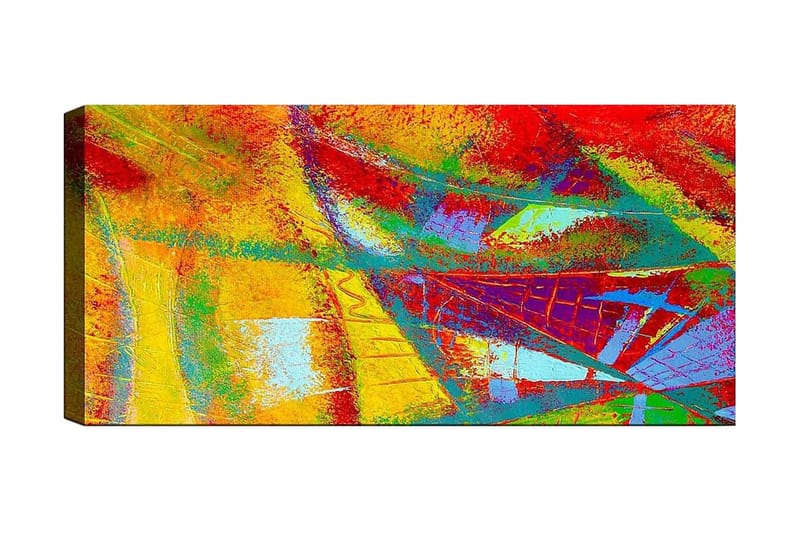 CANVASTAVLA YTY Abstract & Fractals Flerfärgad 120x50 cm - Inredning & dekor - Tavlor & konst - Canvastavla