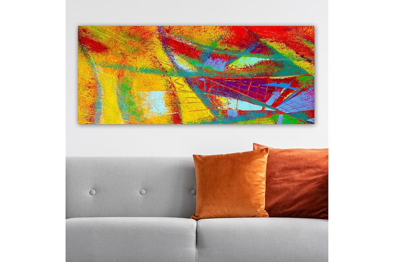 CANVASTAVLA YTY Abstract & Fractals Flerfärgad 120x50 cm - Inredning & dekor - Tavlor & konst - Canvastavla