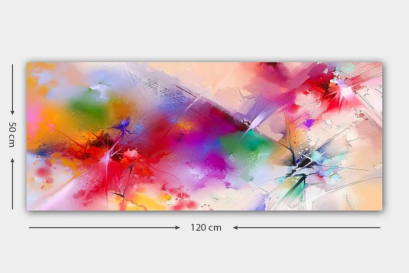 CANVASTAVLA YTY Abstract & Fractals Flerfärgad 120x50 cm - Inredning & dekor - Tavlor & konst - Canvastavla