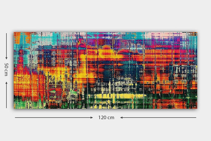 CANVASTAVLA YTY Abstract & Fractals Flerfärgad 120x50 cm - Inredning & dekor - Tavlor & konst - Canvastavla